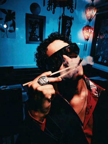 Neon smoke — Psycho Moustache